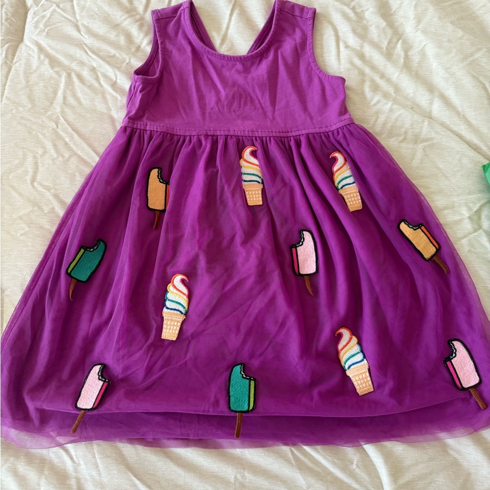 Hanna Andersson Purple Ice Cream Dress